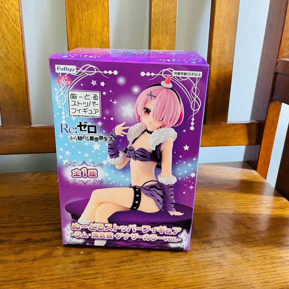 Re zero Ram noodle stopper demon costume figure